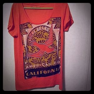 Luckybrand orange tee
